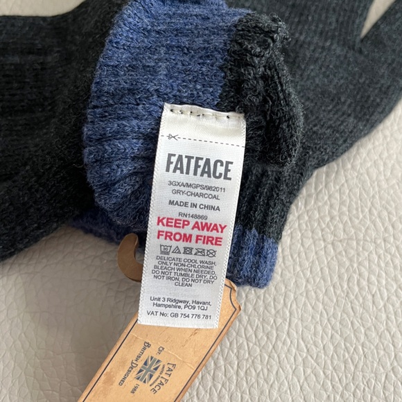 NWT - Fat Face Adult Touchscreen Knit Gloves - Picture 5 of 6